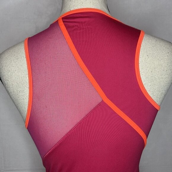 Adidas ADIZERO Formation Mesh Racerback Tank Top Womens Sz S Hot Pink / Orange - Picture 9 of 9